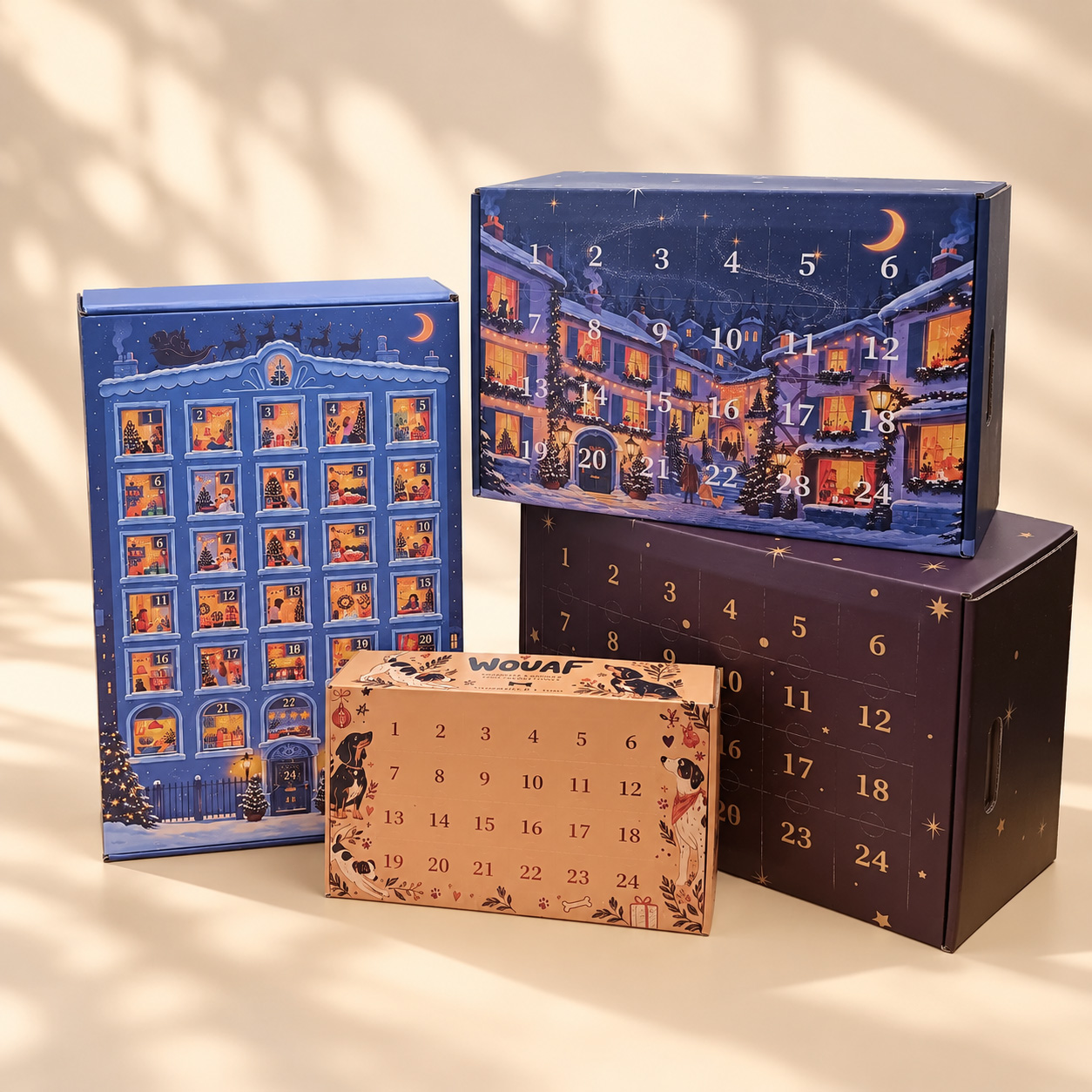 calendrier avent duthoit carton ondulé sur mesure