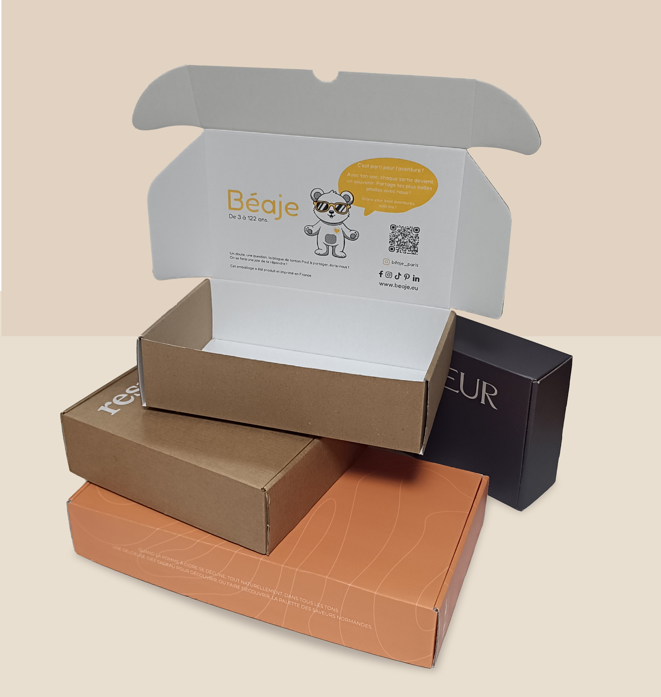emballage e commerce sur mesure communication duthoit